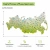 Карта России мини, цветная