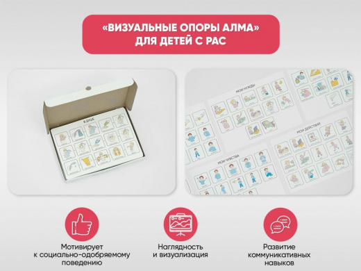 «Визуальные опоры АЛМА» для детей с РАС