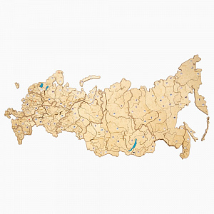 Карта России средняя, без подсветки