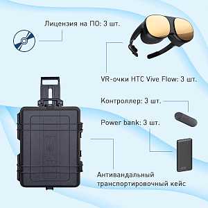 Мобильный класс виртуальной реальности EDUBLOCK Flow (VR-3)