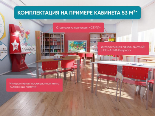 Патриотический класс для школ от АЛМА. Оснащение по ФГОС и ФОП.