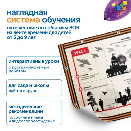 MS0091 Комплект для группы «Великая Отечественная война. Лента времени» (с роботом)