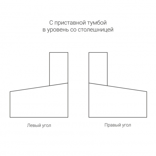 СТОЛ ПИСЬМЕННЫЙ С АСИММЕТРИЧНОЙ СТОЛЕШНИЦЕЙ