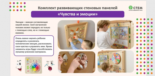 Комплект развивающих стеновых панелей "Социальная адаптация: чувства и эмоции"