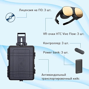 Мобильный класс виртуальной реальности EDUBLOCK Flow (VR-3)